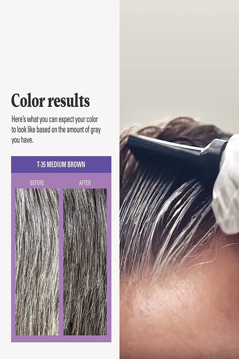 Just For Men Touch of Gray, Hair Coloring with Comb Applicator, Medium Brown - Image 3