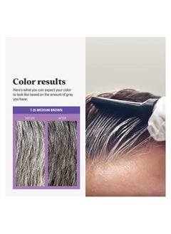 Just For Men Touch of Gray, Hair Coloring with Comb Applicator, Medium Brown  - Image 5