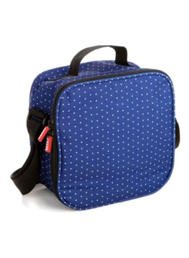TATAY 5-Piece Urban Dots Microwave and Dishwasher Safe Lunch Box Set Blue 0.5 L 1167508