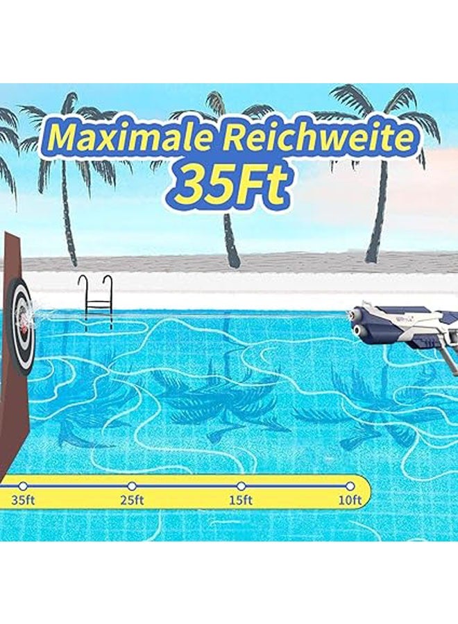 عام مسدس ماء كهربائي للكبار والأطفال، يمكن رش الماء على مسافة تصل إلى 30-40 قدمًا، يحتوي على وظيفة امتصاص الماء، مناسب للاستخدام في فصل الصيف في الهواء الطلق. - Image 4