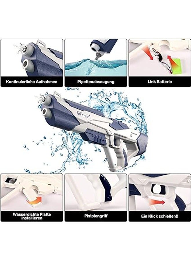 عام مسدس ماء كهربائي للكبار والأطفال، يمكن رش الماء على مسافة تصل إلى 30-40 قدمًا، يحتوي على وظيفة امتصاص الماء، مناسب للاستخدام في فصل الصيف في الهواء الطلق. - Image 2