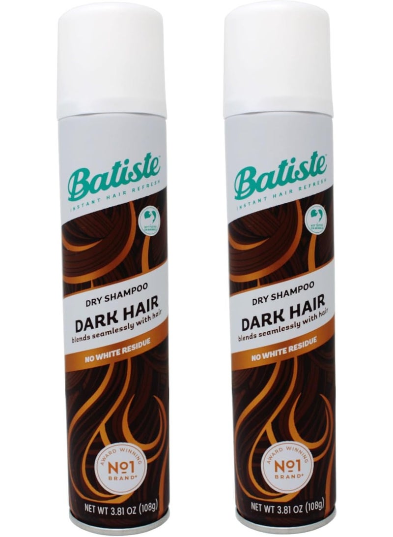 باتيستي شامبو باتيست الجاف، بني داكن وعميق، 6.73 أونصة (عبوة من قطعتين) - Image 1