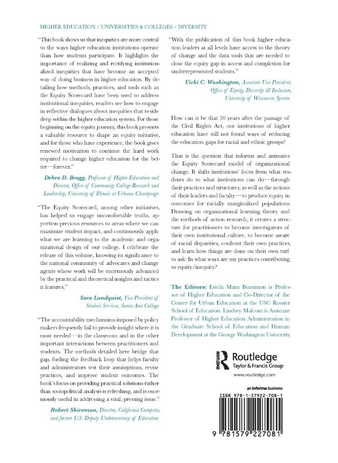 Confronting Equity Issues on Campus: Implementing the Equity Scorecard in Theory and Practice  - Image 2