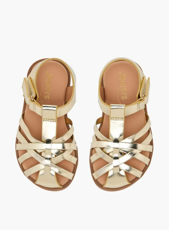 Juniors Girls Hook & Loop Sandals