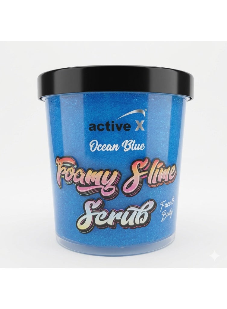 Foamy Slime Scrub Ocean Blue- Silky Smooth & Radiant skin with the fun texture of a slime - 800 g - Image 3