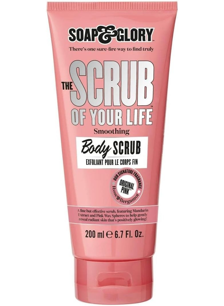 Boots Soap & Glory Soap And Glory The Scrub of Your Life Smoothing Body Scrub Original Pink (200ml) - Image 1