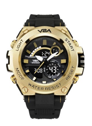 V2A Chronograph Analogue And Digital Sports Watch For Men, Watch For Men, Wrist Watch For Men, Mens Watch, Watch - Gold, Black, Resin - pzsku/ZE297C30D37E3F44467E1Z/45/_/1737721470/fdd75d7b-cd53-40b7-a853-a5eb9d275979