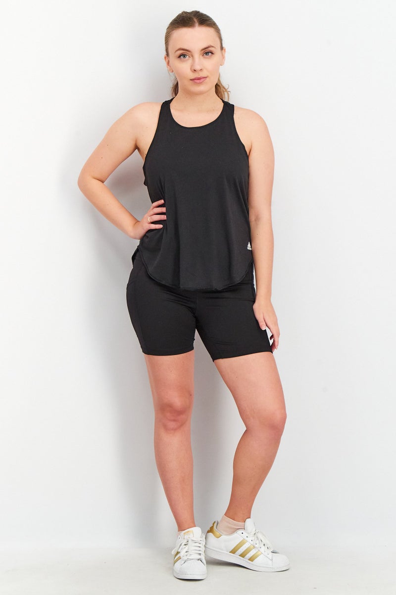 Adidas Women Sportswear Fit Sleeveless Training Tank Top, Black  - Image 3