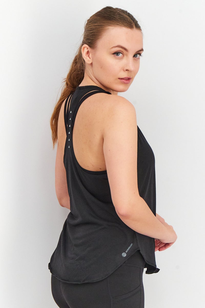 Adidas Women Sportswear Fit Sleeveless Training Tank Top, Black  - Image 2
