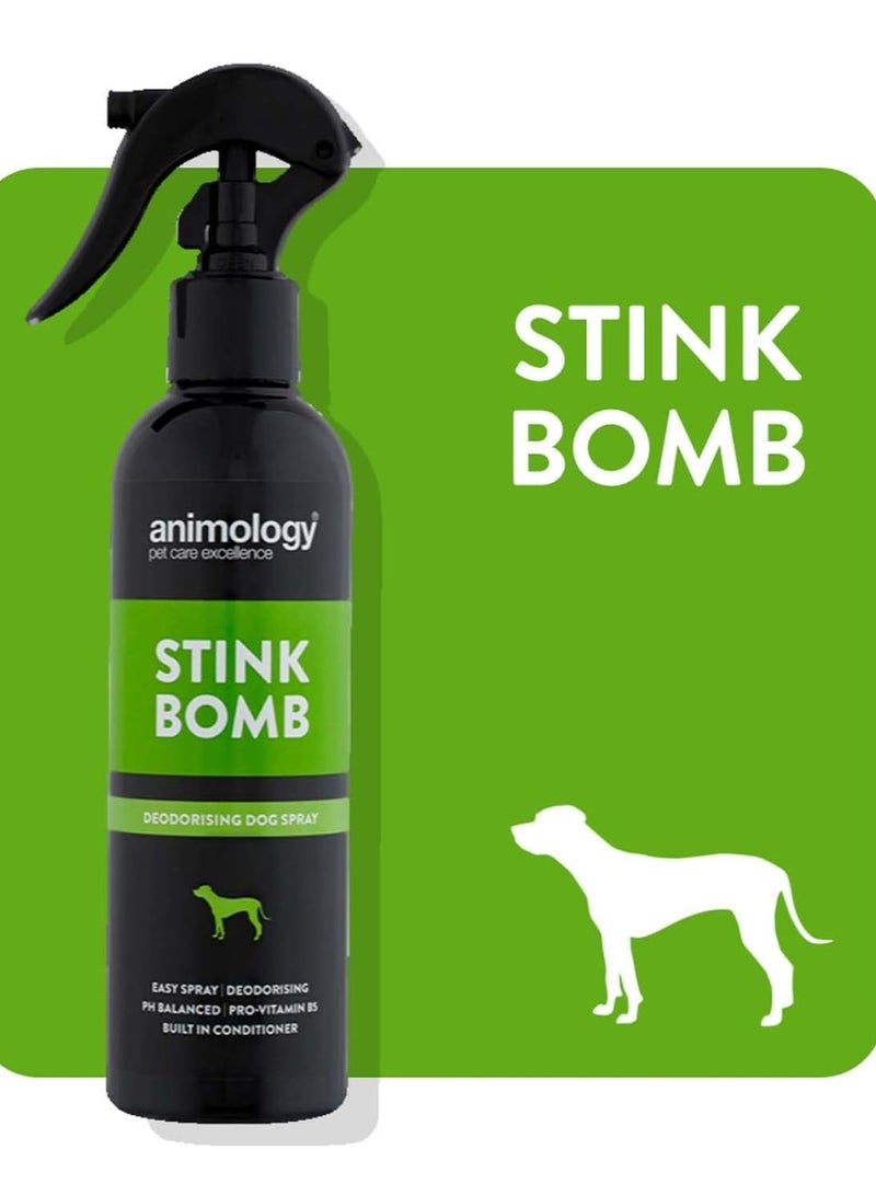 Animology Stink Bomb Deodorising Dog Spray 250ml - Image 1