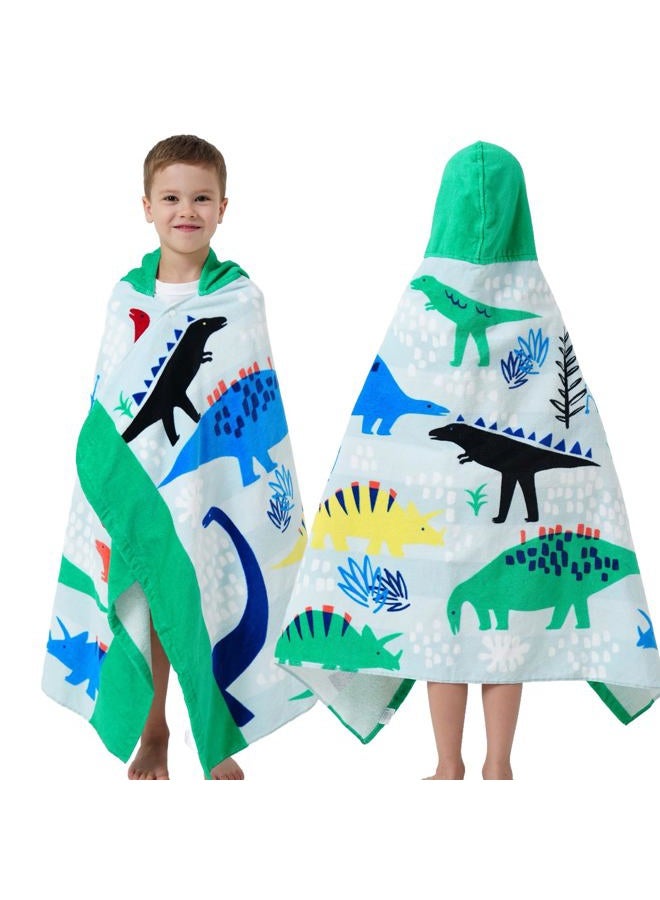 Bavilk Kids Bath Towels, Kids Towel Girls Boys Hooded Beach,Bathroom,Pool Swim Towels 30 × 50 INCH Large Size Ultra Absorbent Cute Cartoon Animal Full Vitality 100% Cotton Wearable Wrap for Child - Image 2