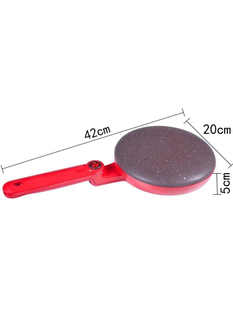 Electric Handheld Crepe Maker 650W - Non-Stick Coating, 20cm Diameter, Low-Fat Baking, Automatic Temperature Control - Image 4