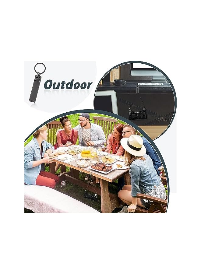 Zaboon The Instant Bag Hanger Collection Stylish Hanging Hooks For Table Desk Phone Holder Foldable Hanger Handbag Storage Folding Decor Hanging Hooks Black - Image 4