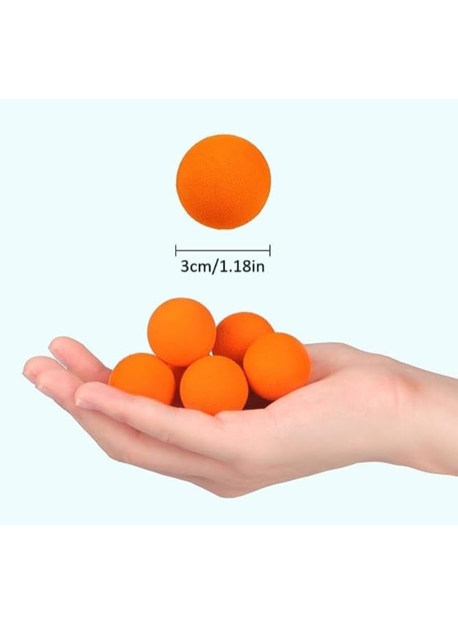 Popper Ball Refills Soft Foam Replacement Balls for Popper Toys Mesh Carry Pouch Included (Pack of 12 - Color May Vary)  - Image 2