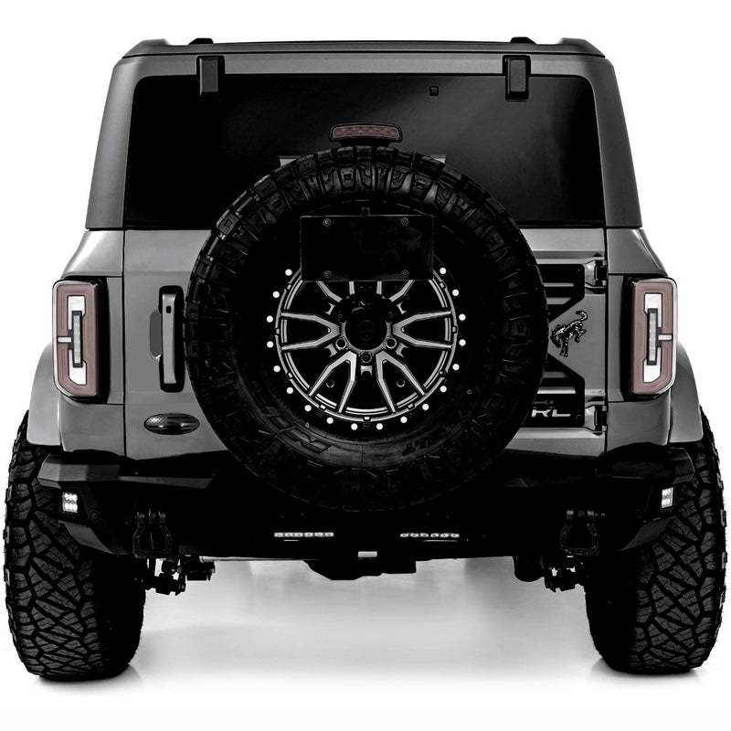 eVerHITCH 5 inch Overlay Tailgate Metal Emblem Compatible with Ford Bronco Sport (Black, 5") - Image 3