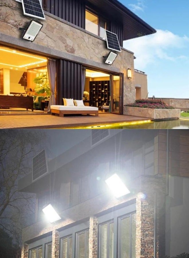 تارجت مصباح LED خارجي يعمل بالطاقة الشمسية بقدرة 600 واط وجهاز تحكم عن بعد باللون الأسود  - Image 3
