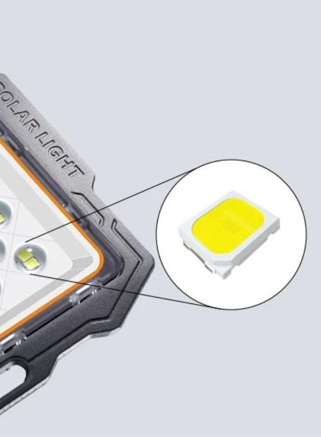 تارجت مصباح LED خارجي يعمل بالطاقة الشمسية بقدرة 600 واط وجهاز تحكم عن بعد باللون الأسود  - Image 4