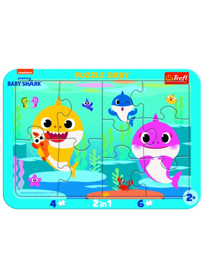 Puzzles - "Baby Frame Puzzles" - Happy Sharks / Viacom Baby Shark