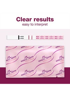 Easy@Home Pregnancy Test Strips Kit: 40-Pack HCG Test Strips, Early Detection Home Pregnancy Test, EZW1-S:40 (Pink)  - Image 2