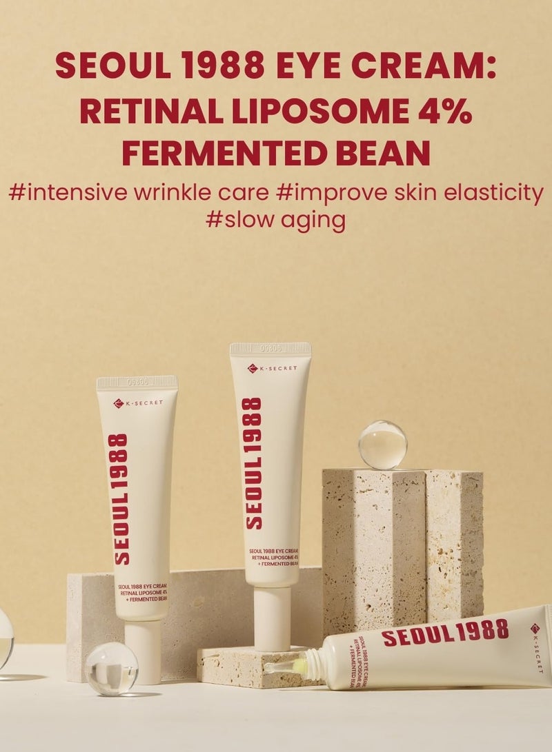 K-SECRET K-SECRET SEOUL 1988 Eye Cream : Retinal Liposome 4% + Fermented Bean - Image 2