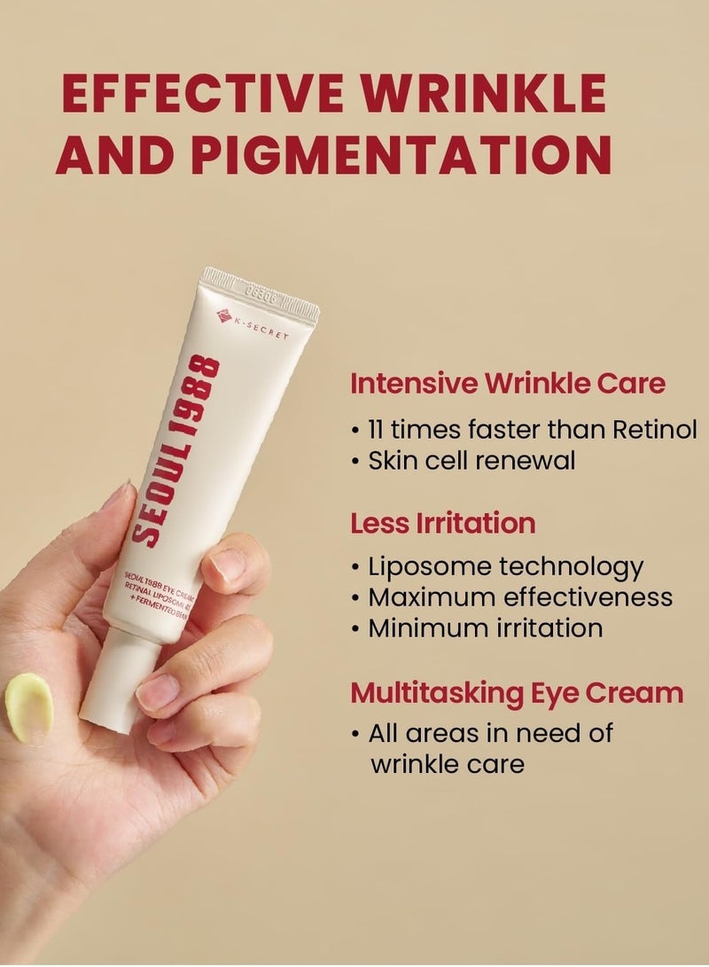 K-SECRET K-SECRET SEOUL 1988 Eye Cream : Retinal Liposome 4% + Fermented Bean - Image 5