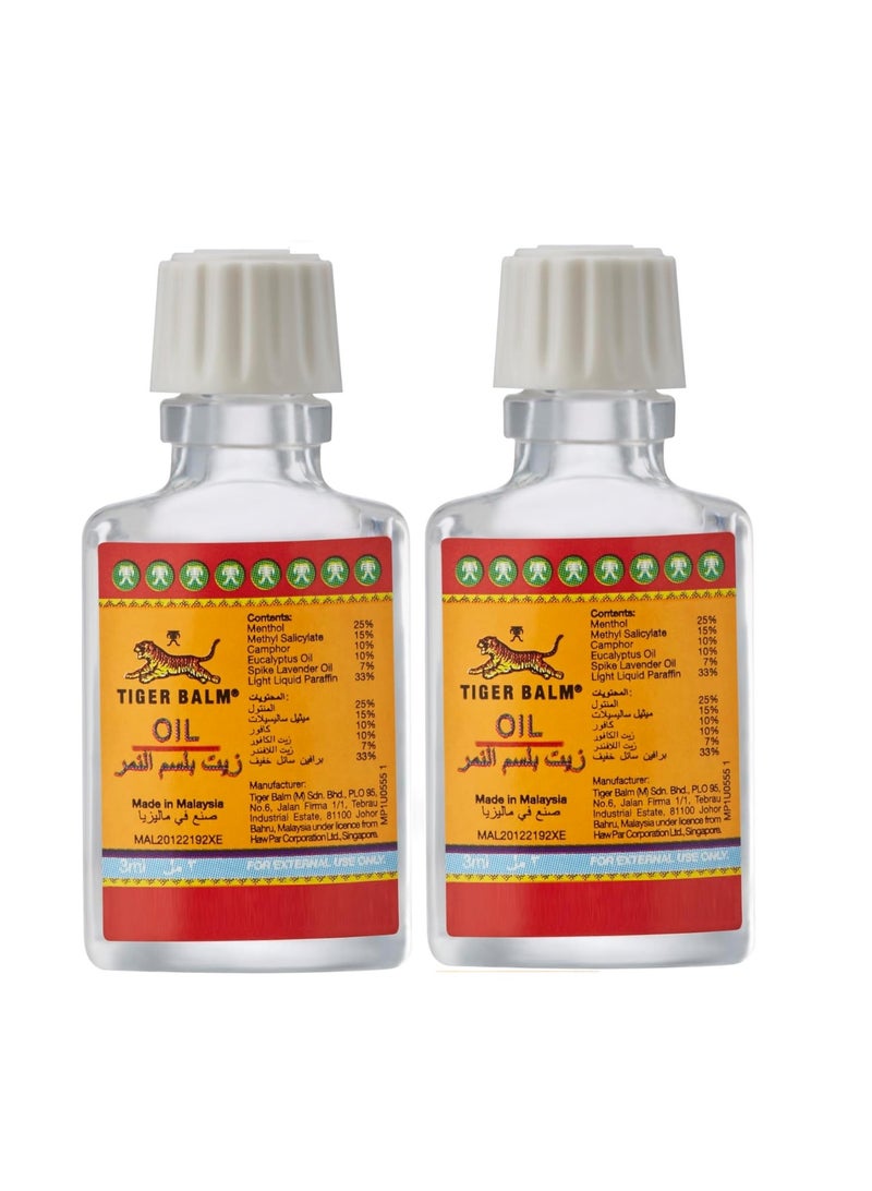 تايجر زيت للصداع وانسداد الأنف 3 مل 2 عبوه - Image 1