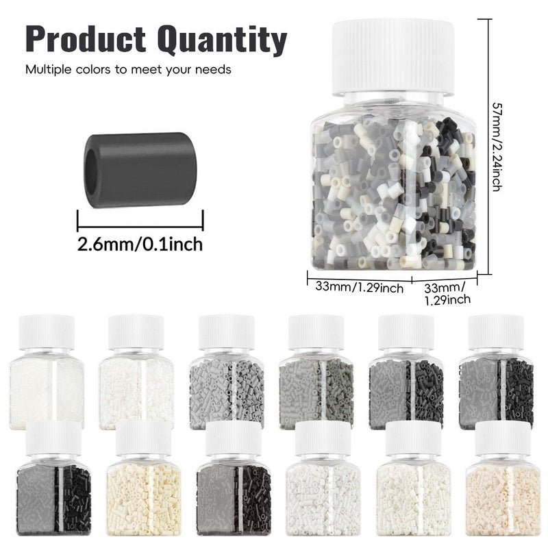 1033pcs Premium Fuse Beads Assorted Colors Acrylic Beads For Crafts And Decor - Image 3