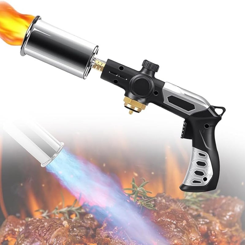 Butane Torch Gun Adjustable Flame Safety Lock For Grilling BBQ Welding 1 Item - Image 1