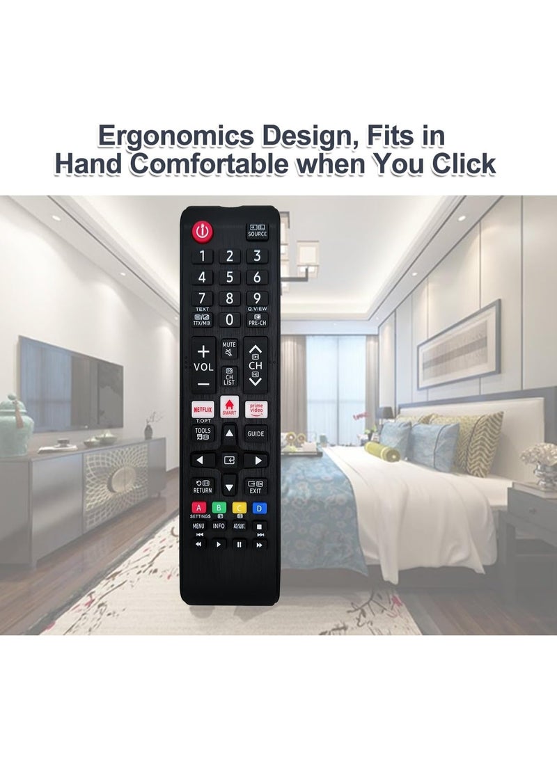 Replacement Remote Control for Samsung Smart TVs – Compatible with Netflix, Prime Video - Image 1