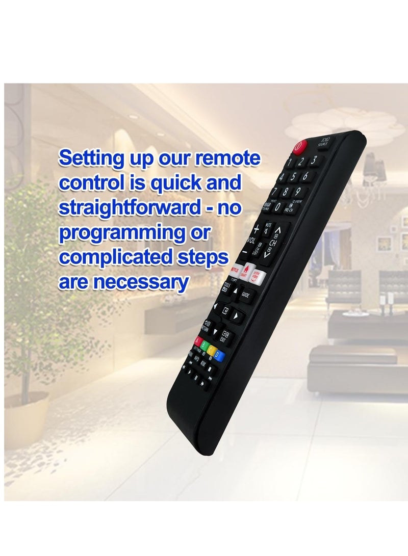 Replacement Remote Control for Samsung Smart TVs – Compatible with Netflix, Prime Video - Image 3