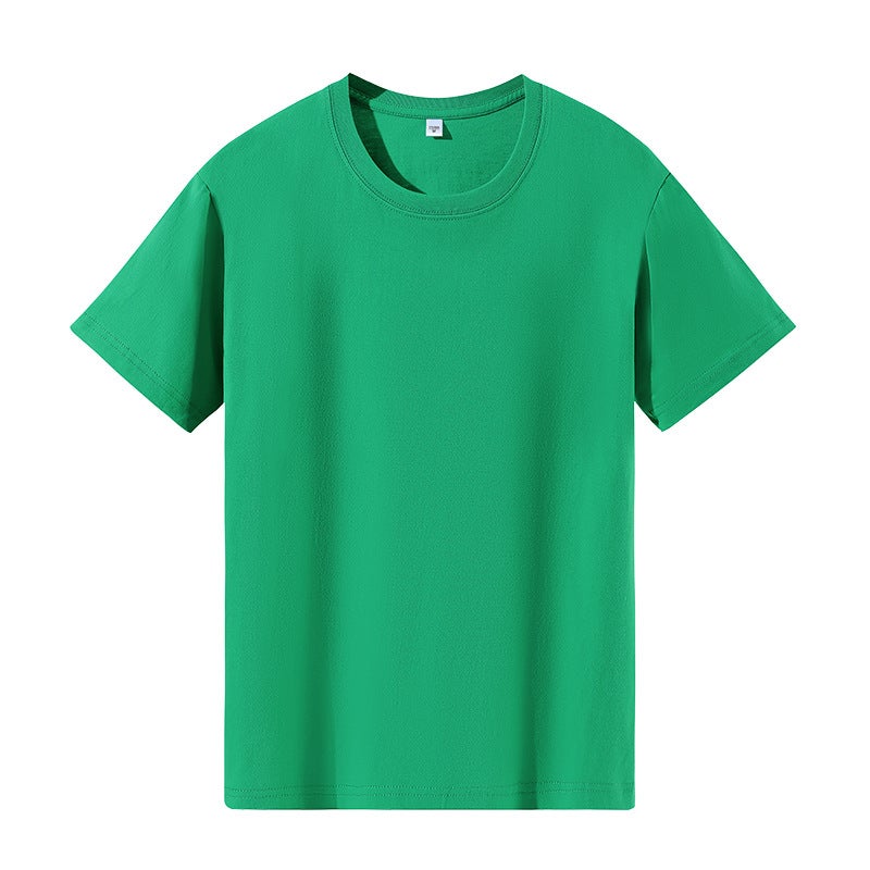 Style 100 Cotton Round Neck Short-Sleeved T-Shirt For Men And Women, Work Clothes, Team Class Uniforms, Printed Logo Tops - Image 1