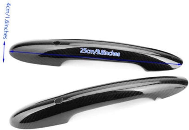QASULER Carbon Fiber Door Handle Covers for MINI - Image 2