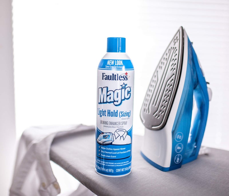MAGIC Sizing Light Body Starch - No Flaking or Clogging! Light Ironing Starch - 20oz Iron wrinkles from Clothes (Pack of 2) - Fresh Linen Scent Finishing Spray - Image 3