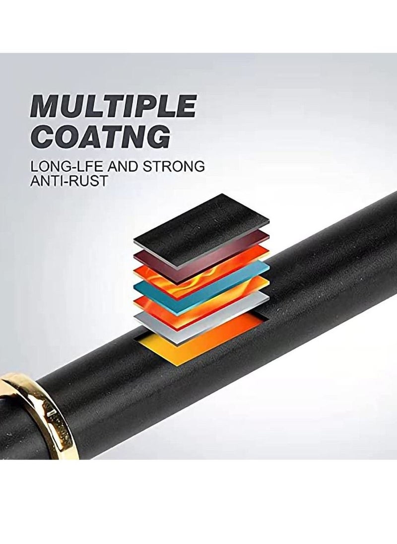 10 Pack Matte Knobs Black Gold Cabinet Pulls, Kitchen Cabinet Knobs T Bar Pull Drawer Knob, Modern Bedroom Furniture Bar Dresser Drawer Single Hole Knobs, Zinc Alloy Base - Image 3