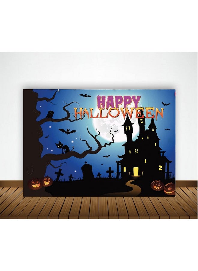 Theme My Party Theme My Party Halloween Party Supplies, Halloween Party Decorations with Happy Halloween Backdrop, Balloons Party Props and Cutouts (Decoration Kit 10)  - Image 3