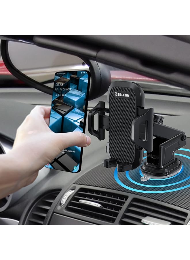 Car Mobile Holder, 270 Degree Rotation, Adjustable, Suction Cup, Universal, For Dashboard Windshield - Image 3