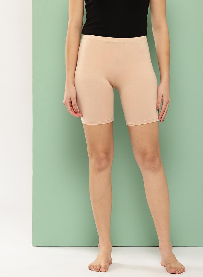 Leading Lady Pack of 2 - Solid Cotton Blend Shorts - Image 3