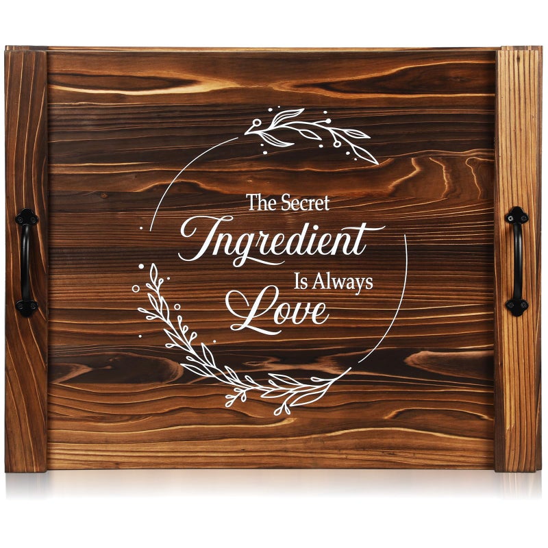 Patelai Noodle Board Stove Wooden Cover Stove Top Cutting Board with Handles 27.5 X 21.6 Inches Sink Cover for Electric Gas Burners Kitchen Counter Space(Thankful Style) - Image 1