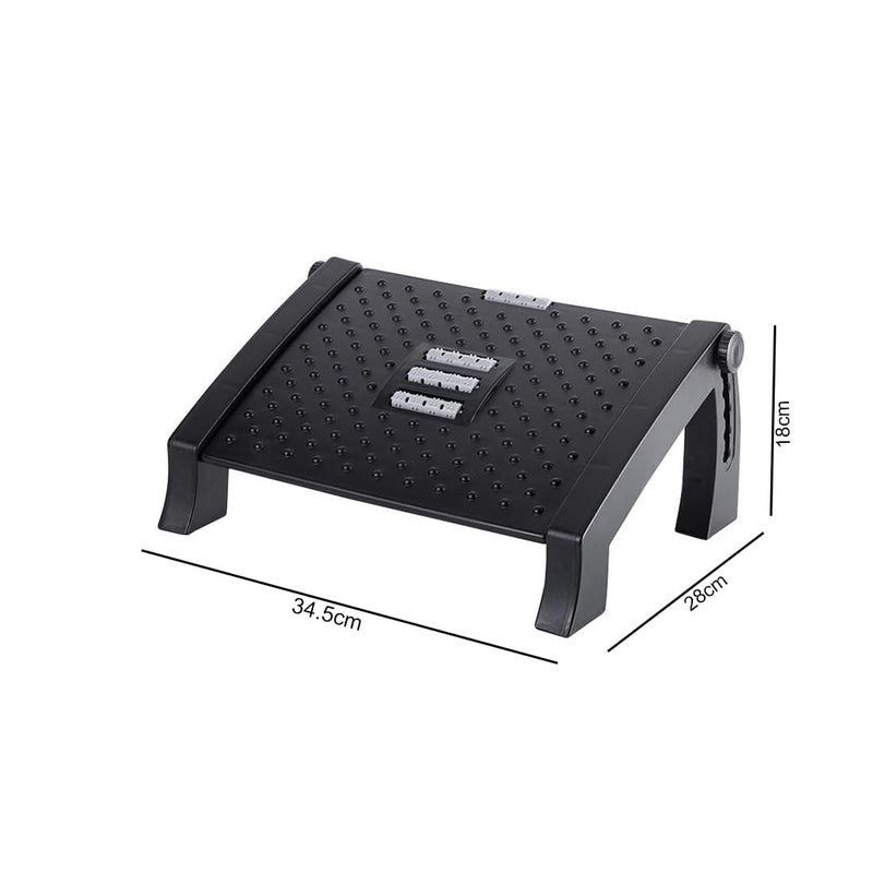 ACUDY 6Point Adjustable Underdesk Footrest with Foot Massager Roller Ergonomic Foot Support for Office Home Use - Image 4