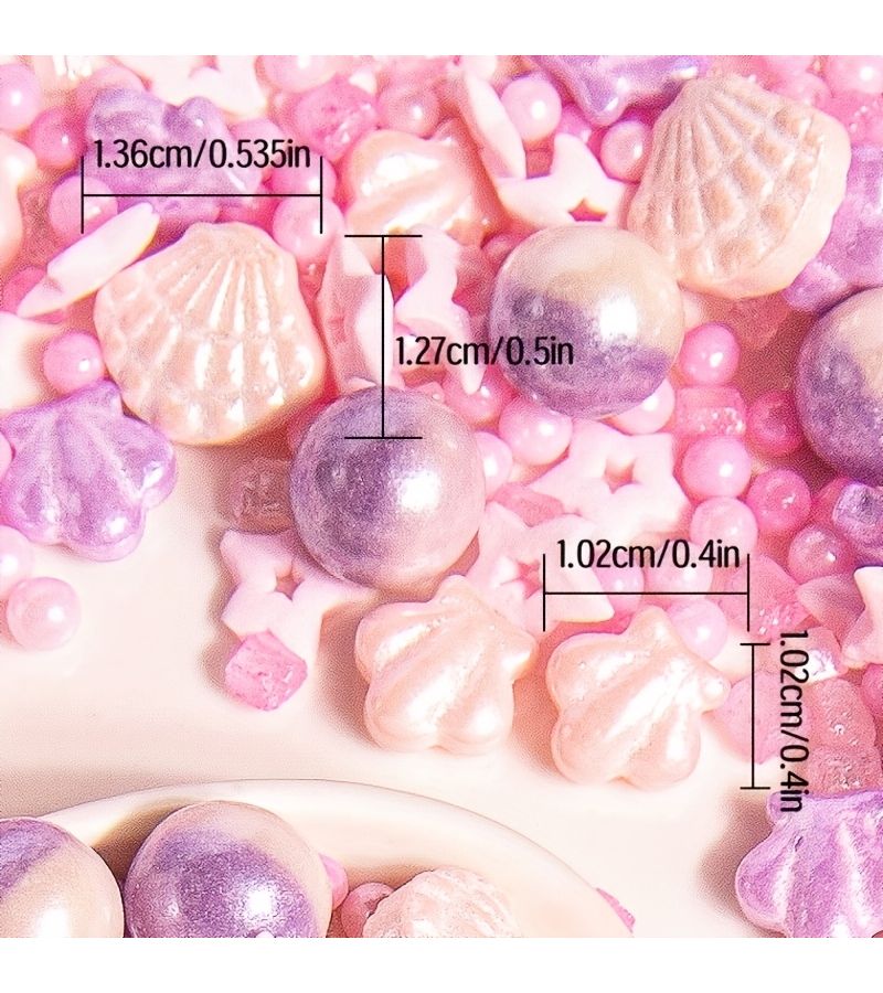 Cake Decorating Kit 130g Mixed Fish Tail Pearls Bottle Birthday Wedding Party - Image 3