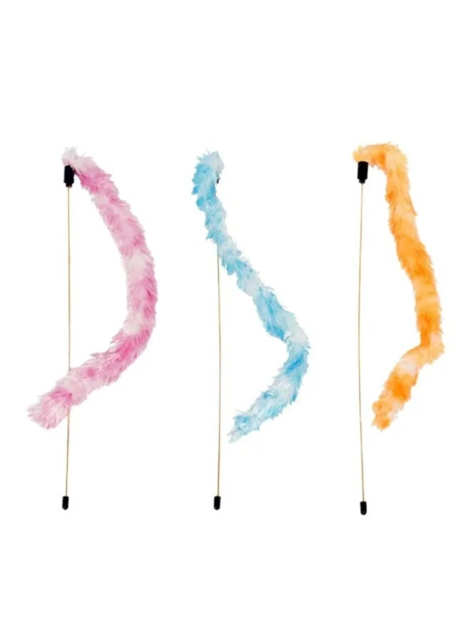 Duvo + Duvo+ Playing Rod Plumeau Mix – 47cm Feather Cat Toy - Image 1
