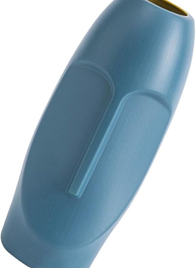 مزهرية مكتبية بلاستيكية باللون الأزرق البحري للزهور المجففة، ديكور منزلي، زينة حفلات الزفاف - Image 2