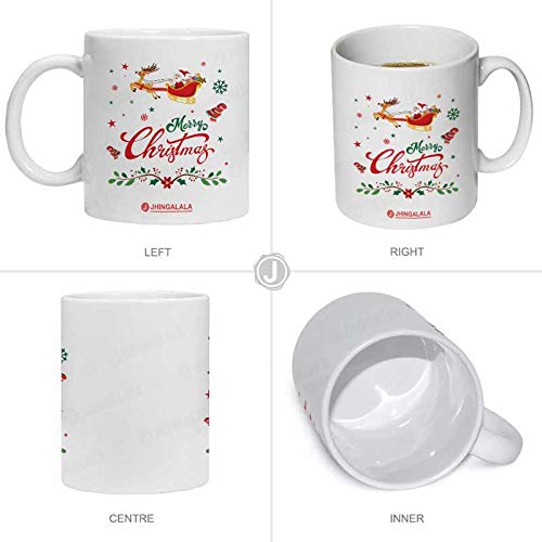 Jhingalala Jhingalala Merry Christmas Printed Cushion Mug Key Chain Greeting Card Combo Gift Pack Christmas Gifts for Women Christmas Gifts for Friends Christmas Gifts for Girls Christmas Gifts for Family - Image 4