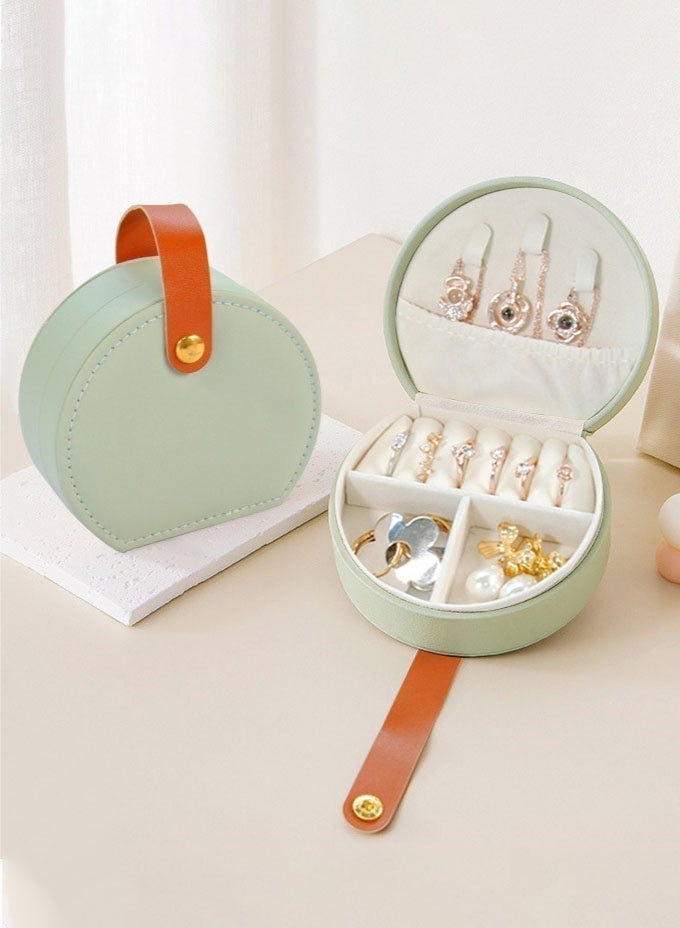 دونيسو علبة تنظيم مجوهرات للسفر مع 6 أزواج من الأقراط حافظة مجوهرات محمولة لحفظ الخواتم والقلائد والأقراط هدية للنساء - Image 3