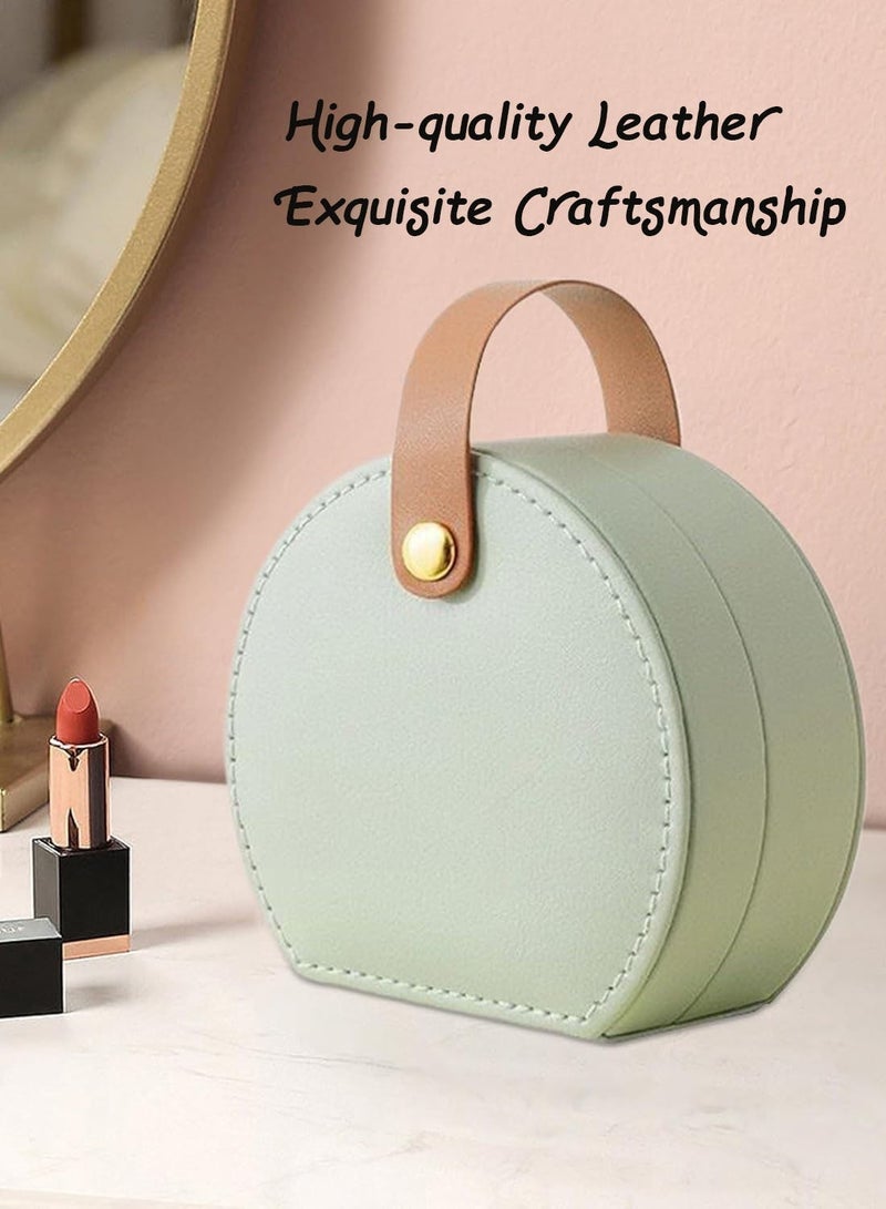 دونيسو علبة تنظيم مجوهرات للسفر مع 6 أزواج من الأقراط حافظة مجوهرات محمولة لحفظ الخواتم والقلائد والأقراط هدية للنساء - Image 4