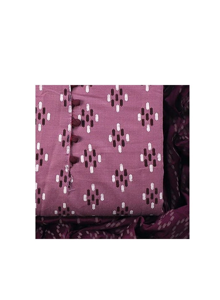 Accessorize Kingdom Women's Cotton Print Unstitched Salwar Suit  - Image 2