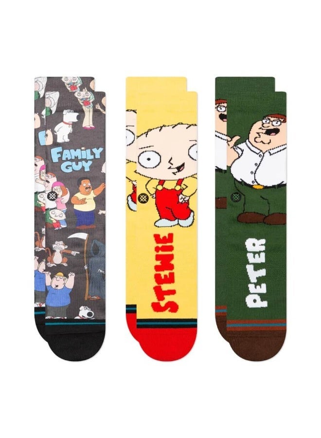 Stance Socks Stance x Family Guy Values 3 Pack Set Multi - Image 1
