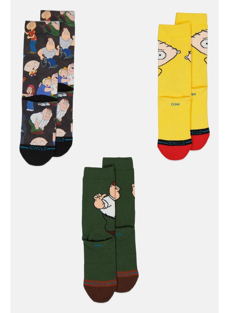 Stance Socks Stance x Family Guy Values 3 Pack Set Multi - Image 3