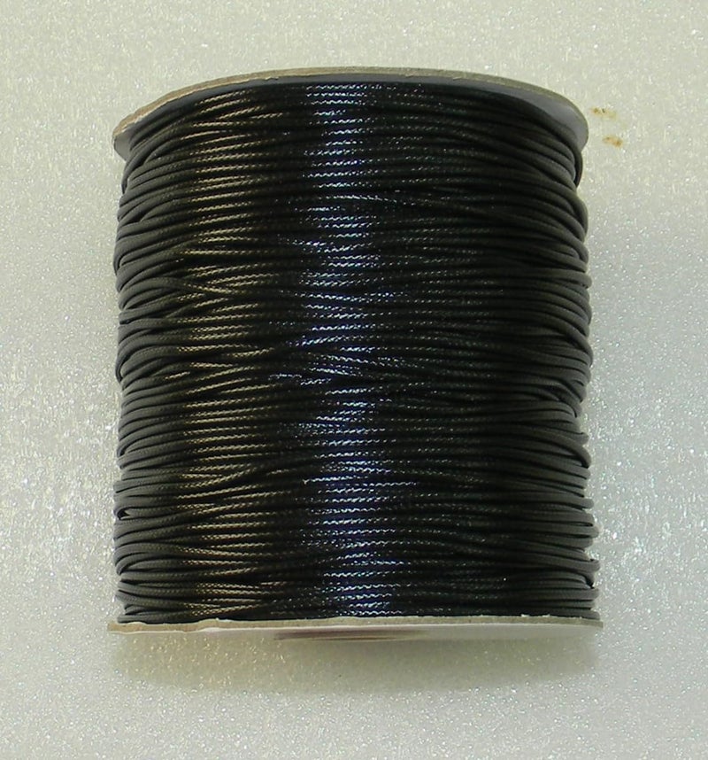 OMX Polyester Waxed String Line for BraceletsSewing, Leather Craft Jewelry Craft DIY Sewing Wax Thread Macrame Cord (1.5 MM (200 Yard), Black) - Image 3