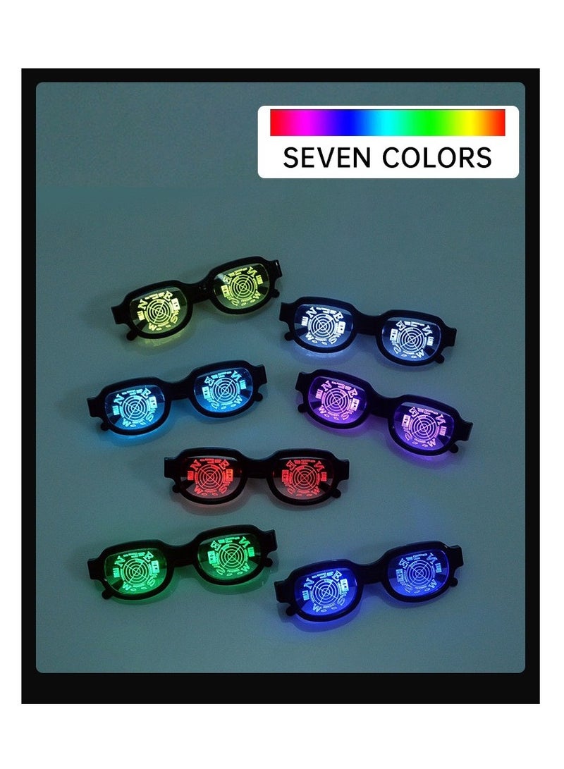 7-color LED Luminous Glasses Conan Same Style Luminous Glasses Funny Dance Performance Glasses - Image 3